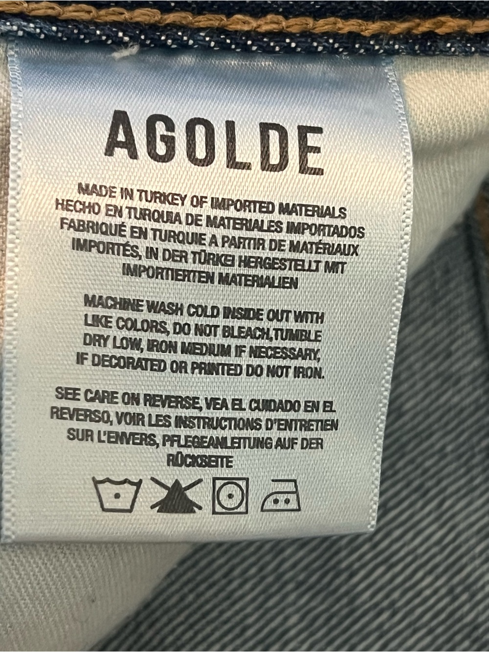 AGOLDE 90'S PINCH WAIST HIGH RISE STRAIGHT IN RANGE. Size 30. NWOT - Picture 9 of 16